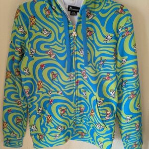 Tokidoki Blue and Green Patterned Hoodie